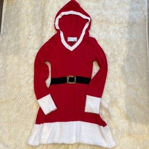 CHRISTMAS Sweater Dress Santa’s Baby Size M with Sequins